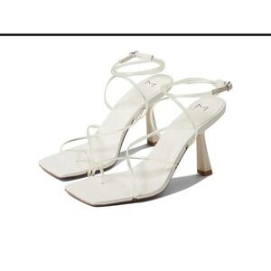 Woman's Heels Marc Fisher LTD Dariana Size 7 Ivory Strappy